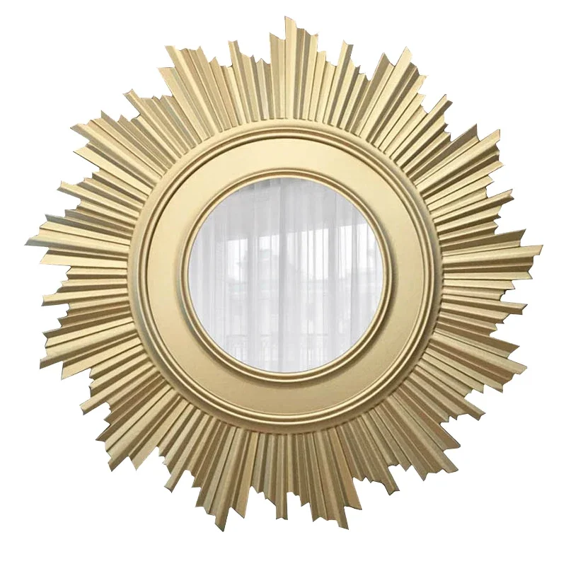 YY Decorations Hanging Mirror round Background Wall Wall Decorations Living Room Pendant