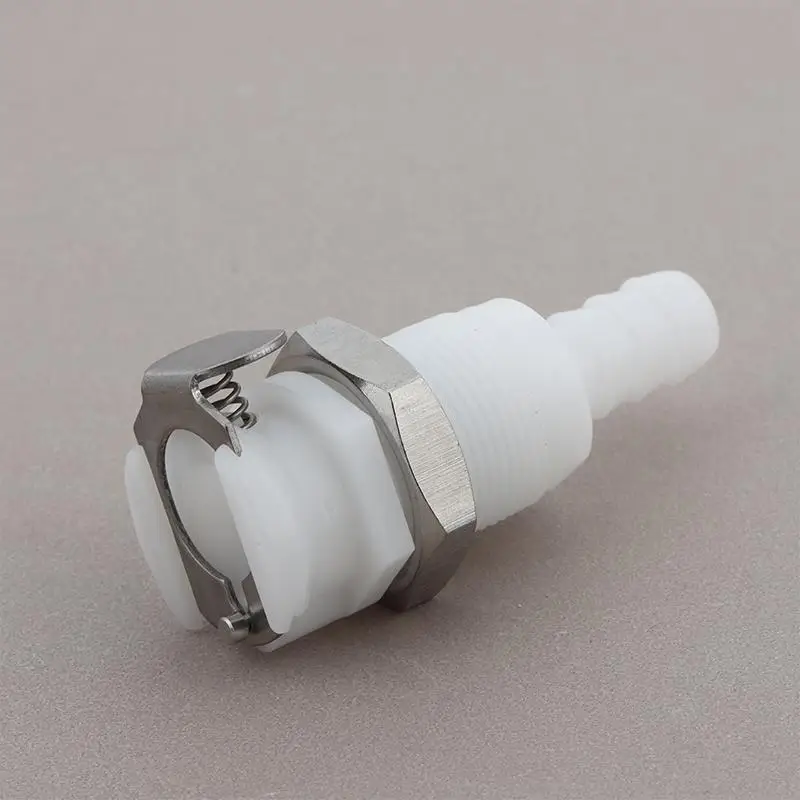 Schnellkupplung mit Absperrventil 1/4" 5/16" 3/8" Schlauchanschluss für Hydroponisches Anbausystem – Detail 10