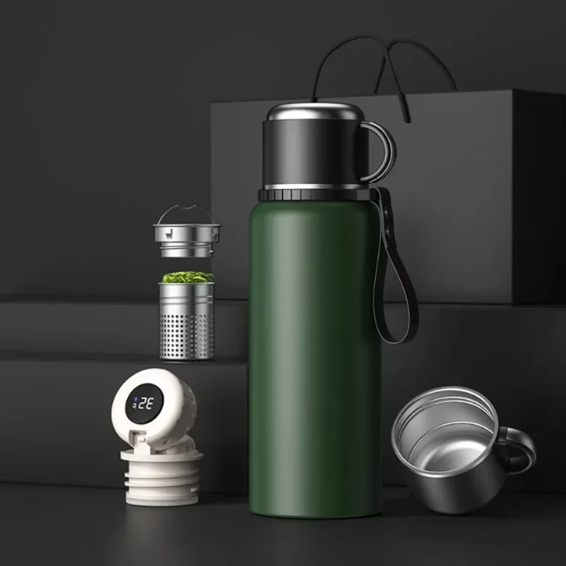 

800Ml stainless steel water bottle outdoor convenient sports retro thermos outdoor travel cup