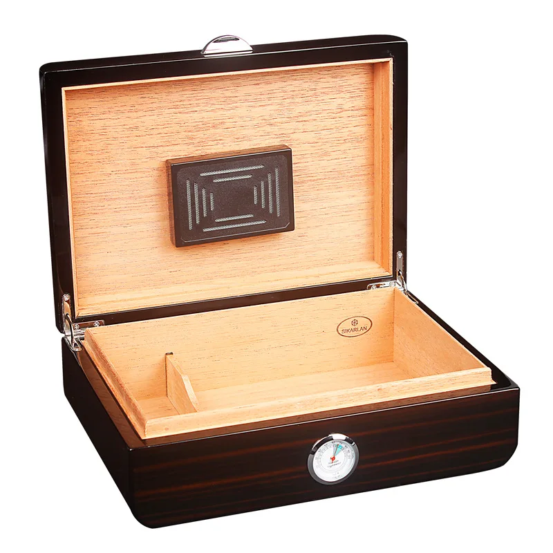 Cedar Wood High Gloss Cigar Humidor Home Cedar Wood Cigar Humidor Smoking Accessories