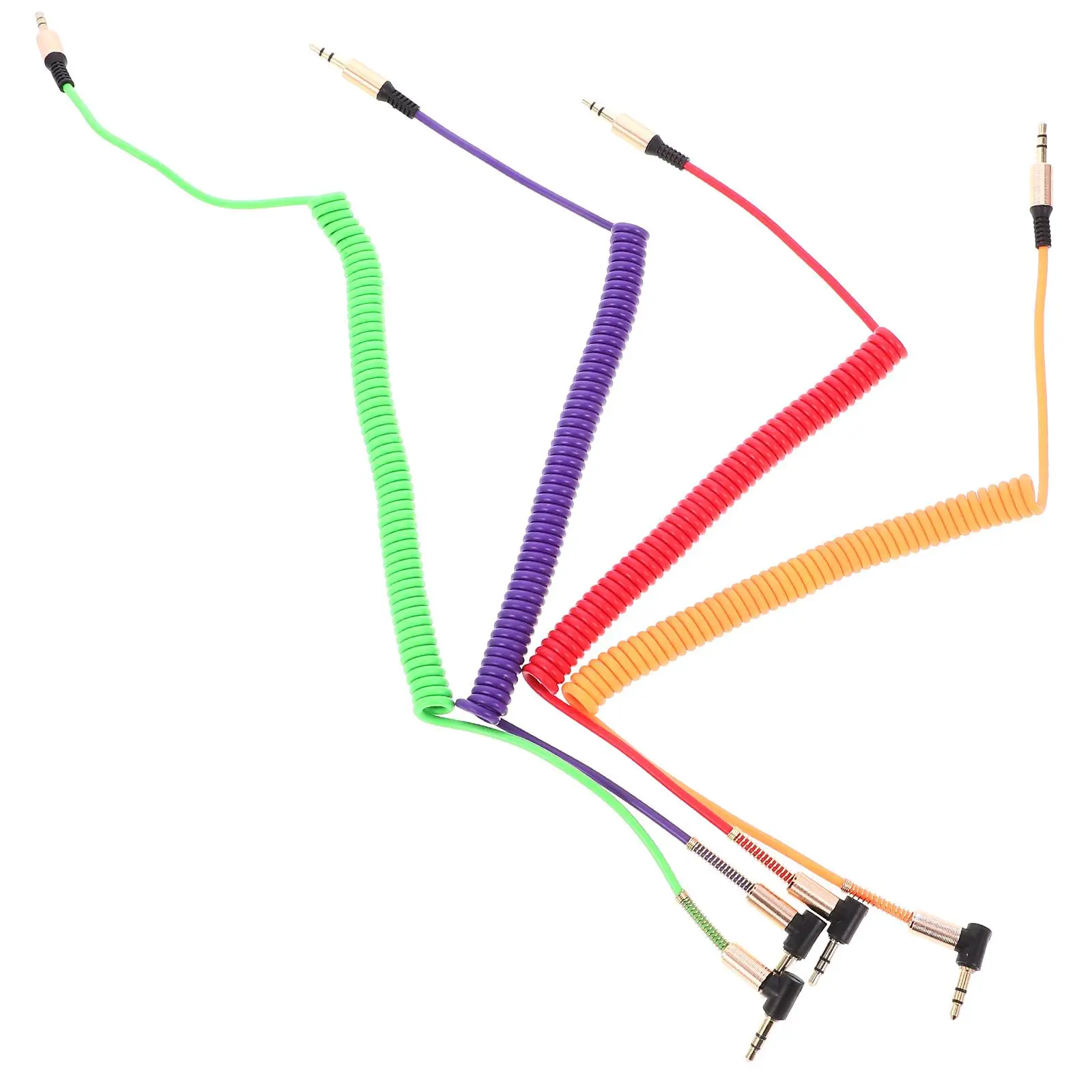 

4 Pcs Audio Cable 3.5mm Male Audio Cable to Male Connector Microphone Cord Speaker Wire Impedance Shielded