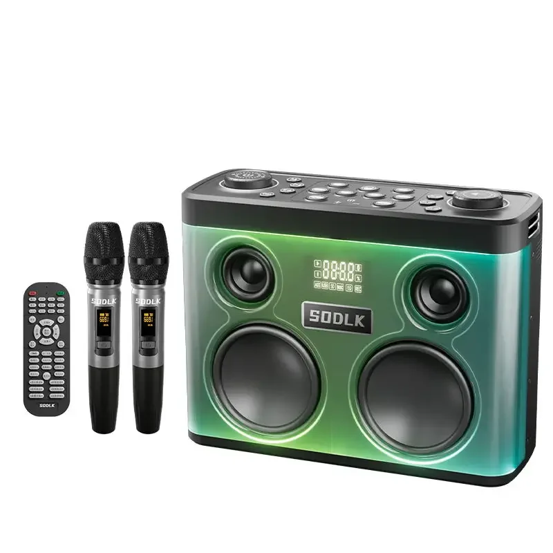

SODLK S1368 Electric Drum Amp Speaker 320W Wireless Electronic Drum Amplifier Keyboard Speaker Portable For Home Practice