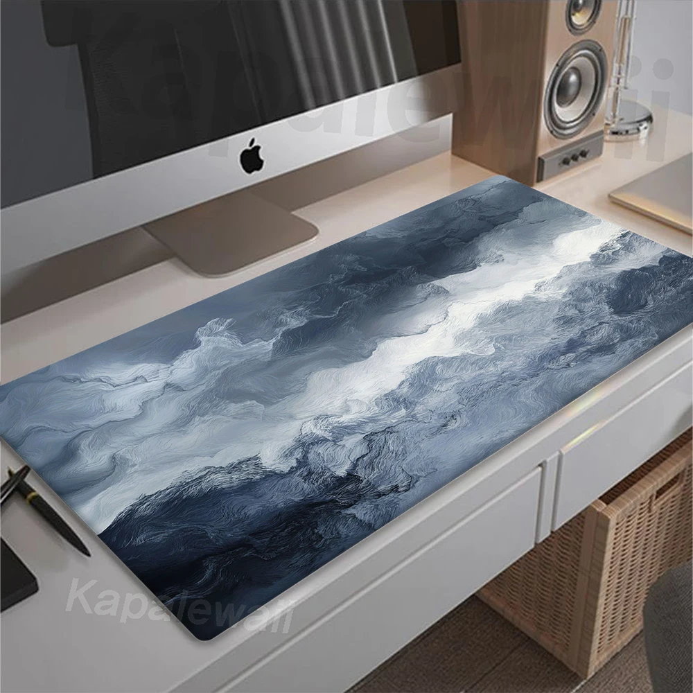 

Game Sea Waves Mousepad Large Gaming Mouse Pad Setup Gamer Mouse Mat Desk Mats Office Rubber Table Carpet Pads XXL 90x40cm