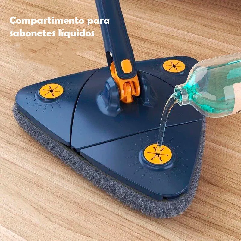 Scrooge Cleaning Triangulo Mop Giratorio 360 ° Wheel