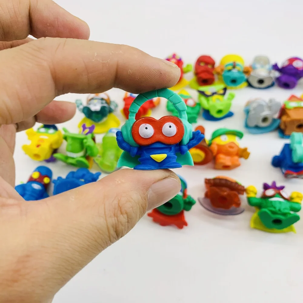 Figurines d'action Superzings originales, 5 à 15 pièces, 3CM, Collection de déchets Superthins, modèle de jouets pour enfants, cadeau sans répétition