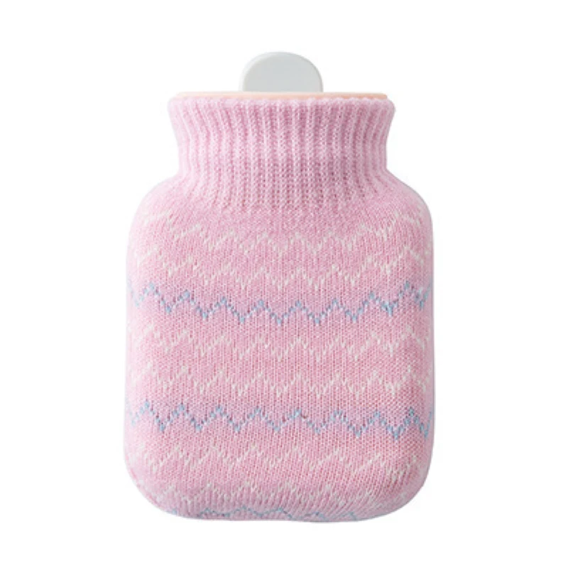 Silicone Hot Water Bottle Water Warm Water Bag Warm Hand Warmers Mini Portable Explosion-proof Plush Warm Baby Students