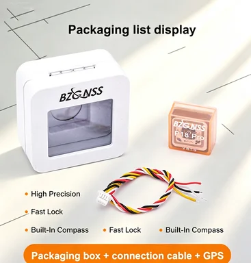 

BZGNSS P18 Pro GPS Module with Compass High Precision Fast Lock Compact for FPV Racing Freestyle Long Range Drone