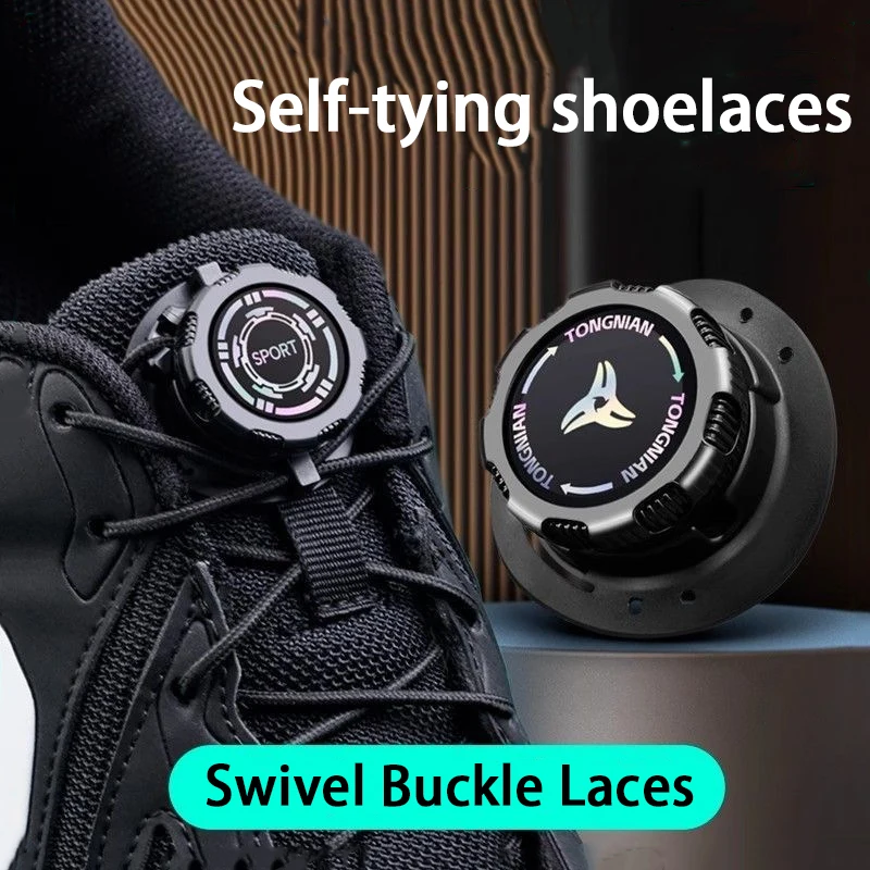 Outdoor sports shoe laces Easy Installation Swivel Buckle Laces Sneakers Thick Rope Automatic Shoelace Shoe Accessories