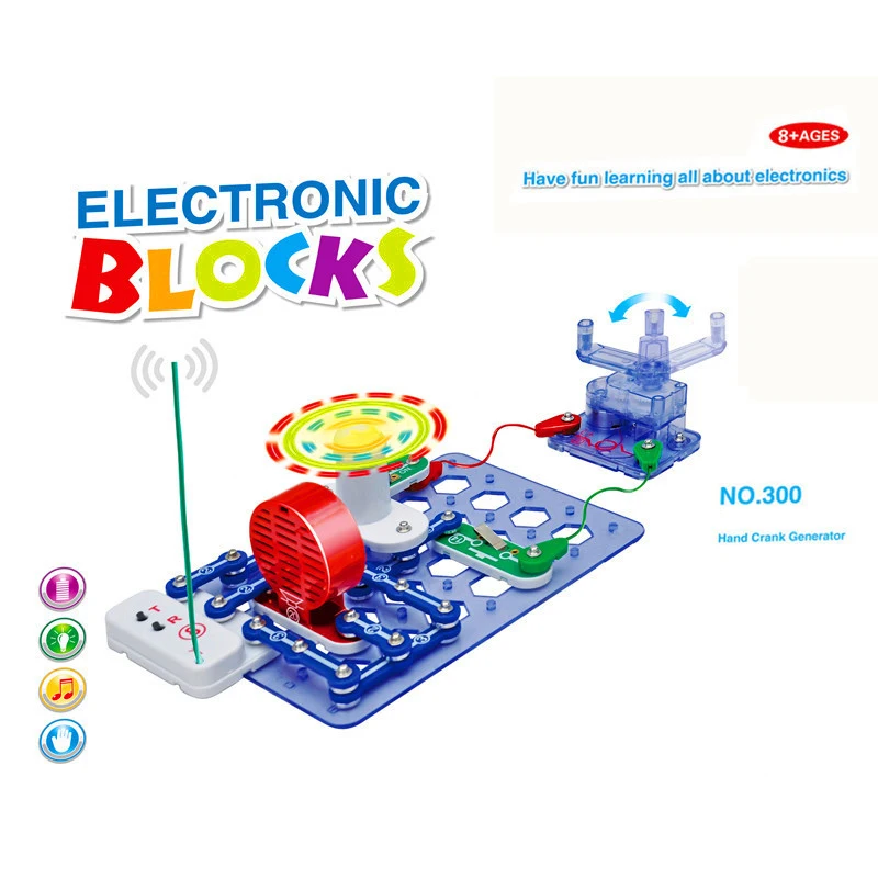 Circuit scientifique à assemblage polyvalent, blocs de construction électroniques, Circuit STEM de physique pour enfants, expérience d'enseignement, jouets cadeaux