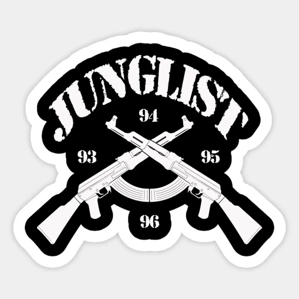 

Junglist защитная наклейка для ноутбука, декор для спальни, автомобиля, милый мультяшный художественный модный общественный чемодан