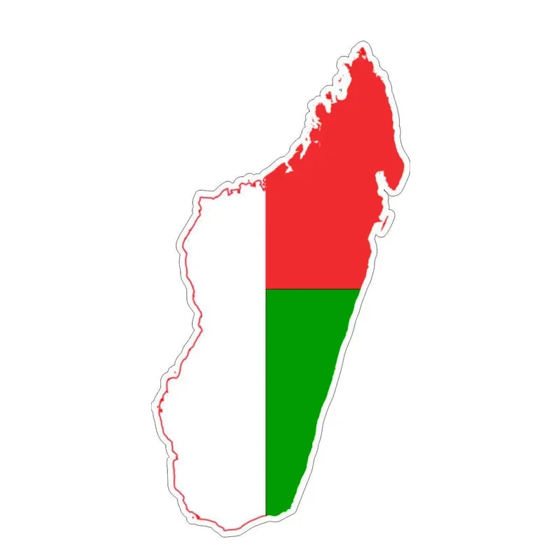 

Personalized Customization Madagascar Map Waterproof Reflective Sunscreen Decal Motorcycle Flag Car Sticker