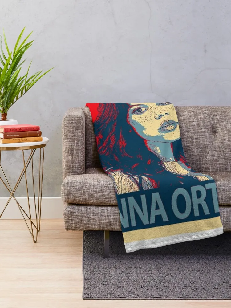 jenna ortega trending poster Throw Blanket Retro Blankets blankets and blankets