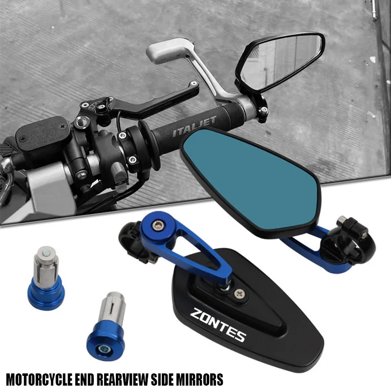 

For Zontes G1 ZT125 ZT 310R 310X 310M 368G 368E Motorcycle 22mm 7/8"Aluminum Alloy Handle Bar Grips End Rearview Side Mirrors