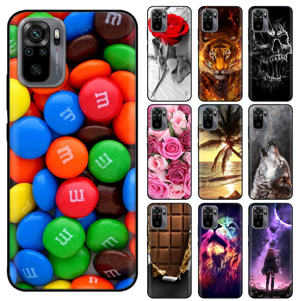 For Xiaomi Poco M5s Phone Case Cover Wolf Black Silicone Soft Back Cover Case For Xiaomi Poco M5s Case PocoM5s M 5s Coque Funda