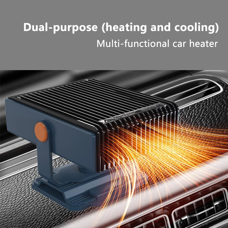 سخان مثبت على السيارة 12 فولت مع 360 درجة ° دعامة دوارة لإزالة الجليد وإزالة الضباب كلا أغراض تسخين التبريد سخان السيارة الجديد 2026 #1