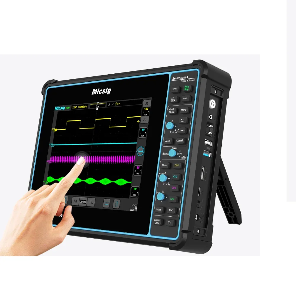 

Automotive Diagnostic Oscilloscope Full Touch Screen Tablet Oscilloscope 2 Analog Channels 1GSa/S 200mhz SATO2002