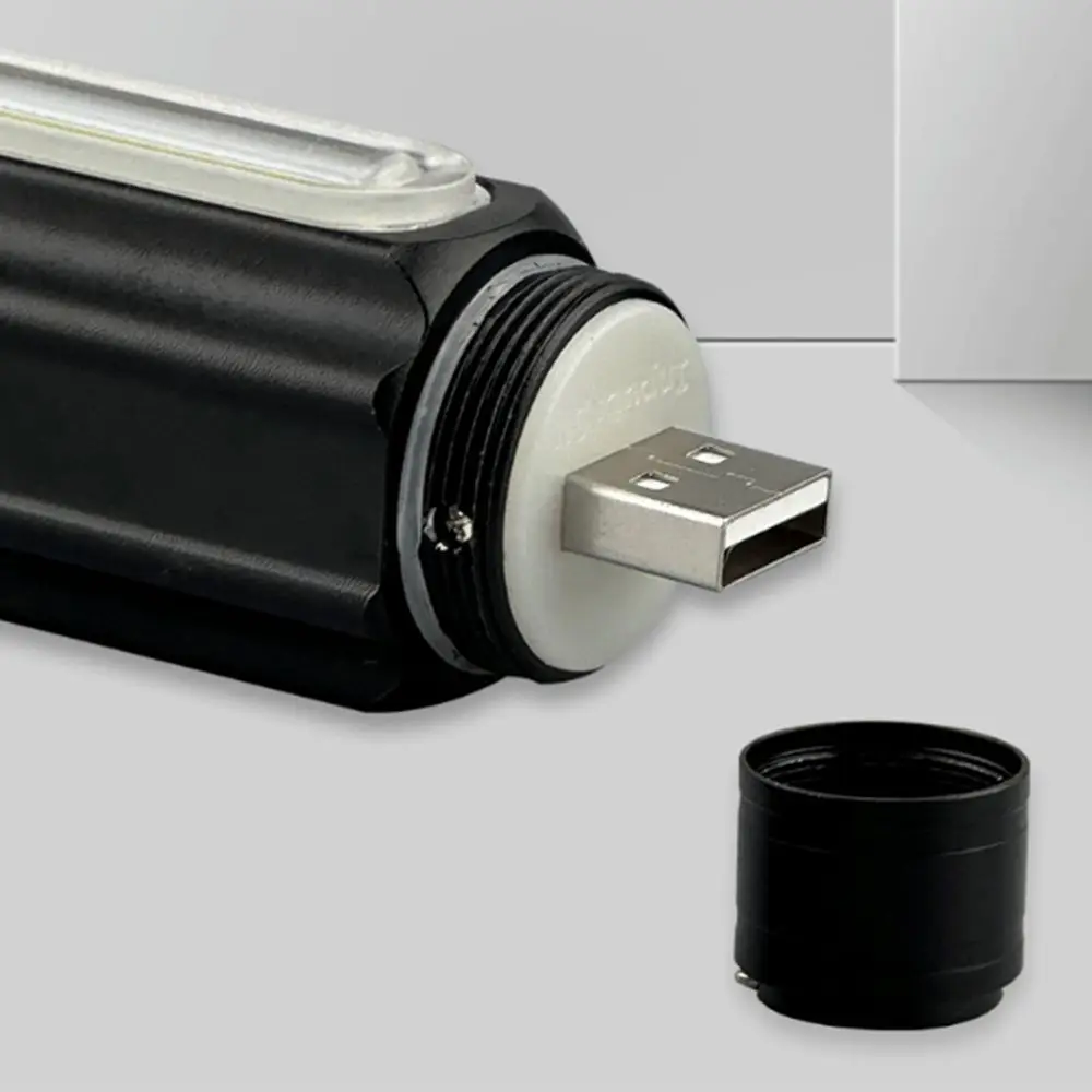 2 Pcs COB Side Light USB Rechargeable Flashlights Super Bright High Power Outdoor Emergency Light Mini Waterproof