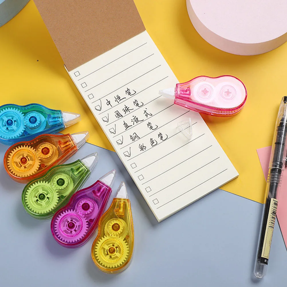 

12pcs Correction Tape Stationery Belt D-Corrector Portable Refill Wheel for Students Instant Error Correction