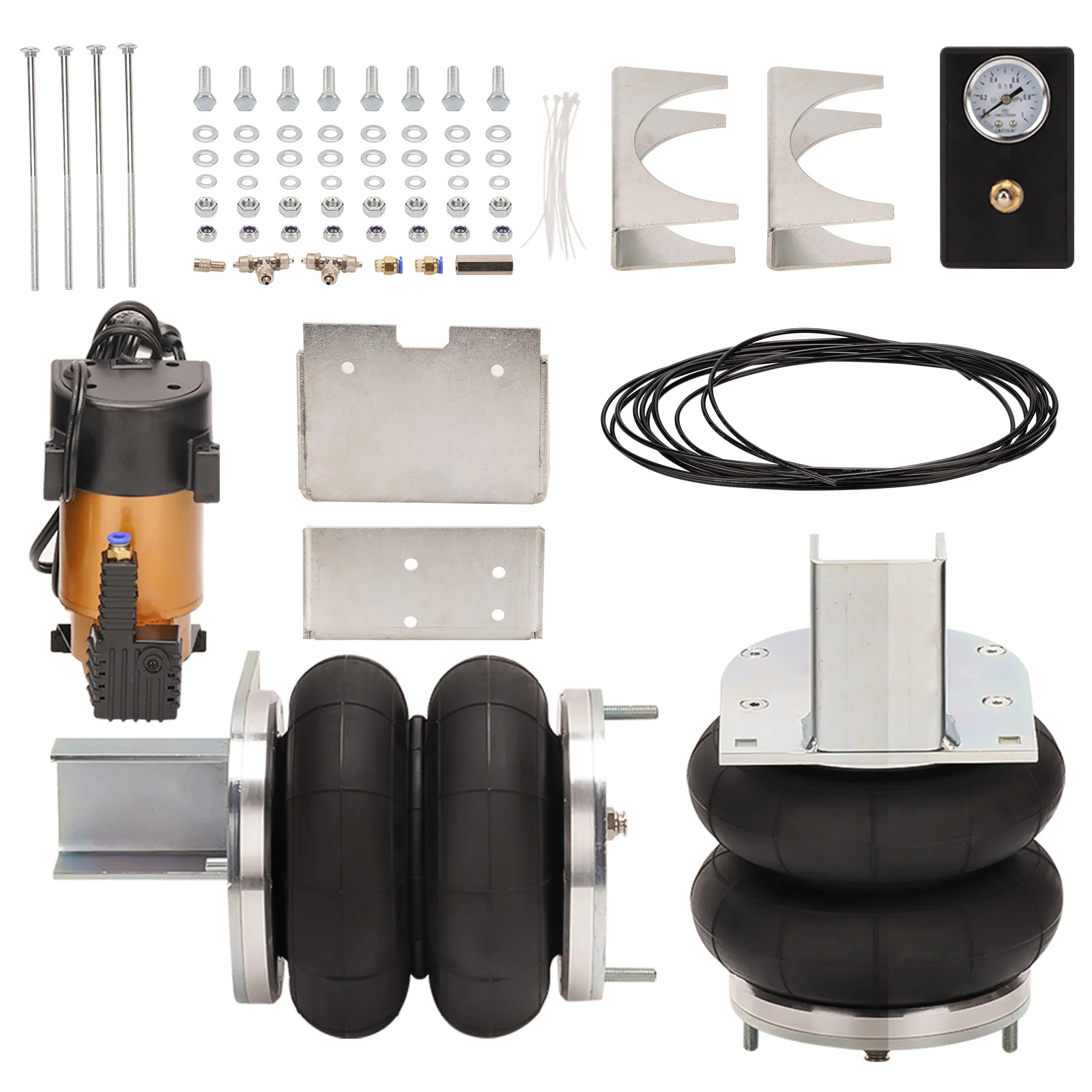 MaXpeedingrods Air Suspension Spring Bag With 12V Compressor Kit for Iveco Daily 35S 35L 2006-2014 RWD FWD