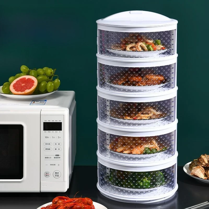 Household thermal insulation vegetable , leftover food , multi-layer  fly dining table cover, new foldable