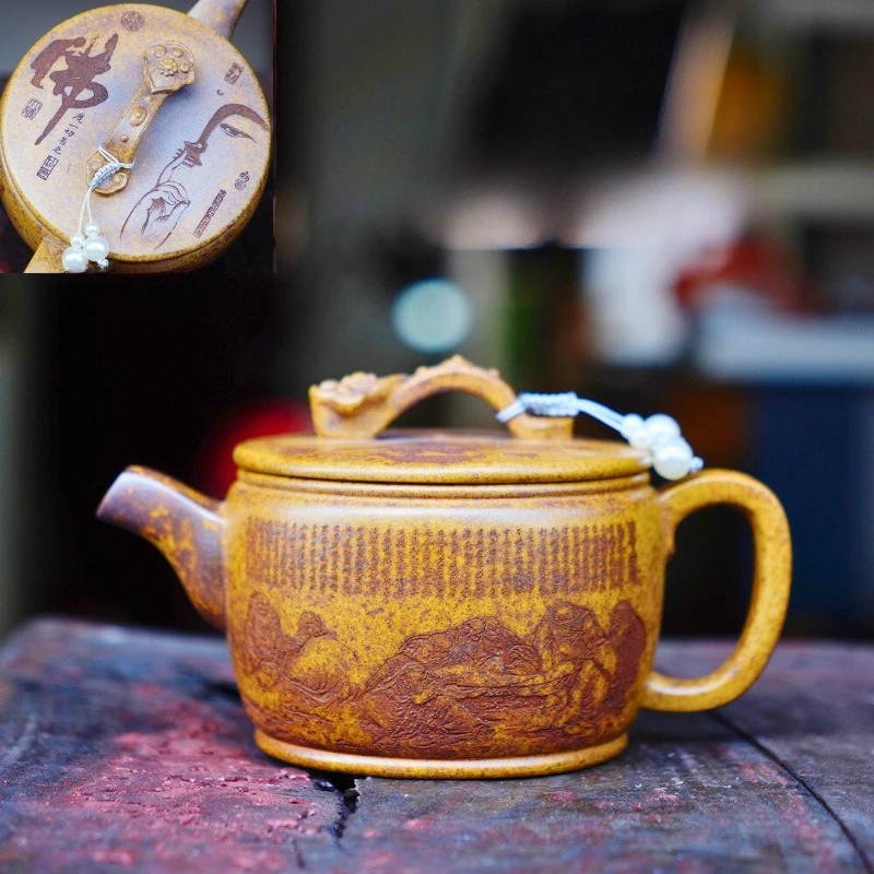 Yixing Purple Clay Large Capacity Han Wa Teapot for Southeast Asia Cross-Border Live Streaming Tea Set