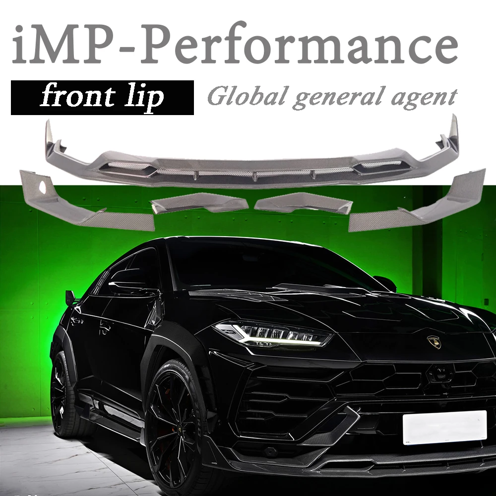 

Автомобильные аксессуары из углеродного волокна iMP Performance Style, передний разделитель губ, подходит для Lamborghini Urus 2018-2022, передняя губа
