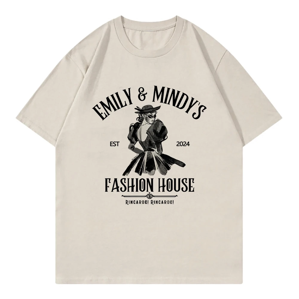 Emily in Paris T Shirt Emily & Mindy's Fashion House Men/Women Clothing Harajuku T-Shirt Unisex High Quality Cotton T Shirts