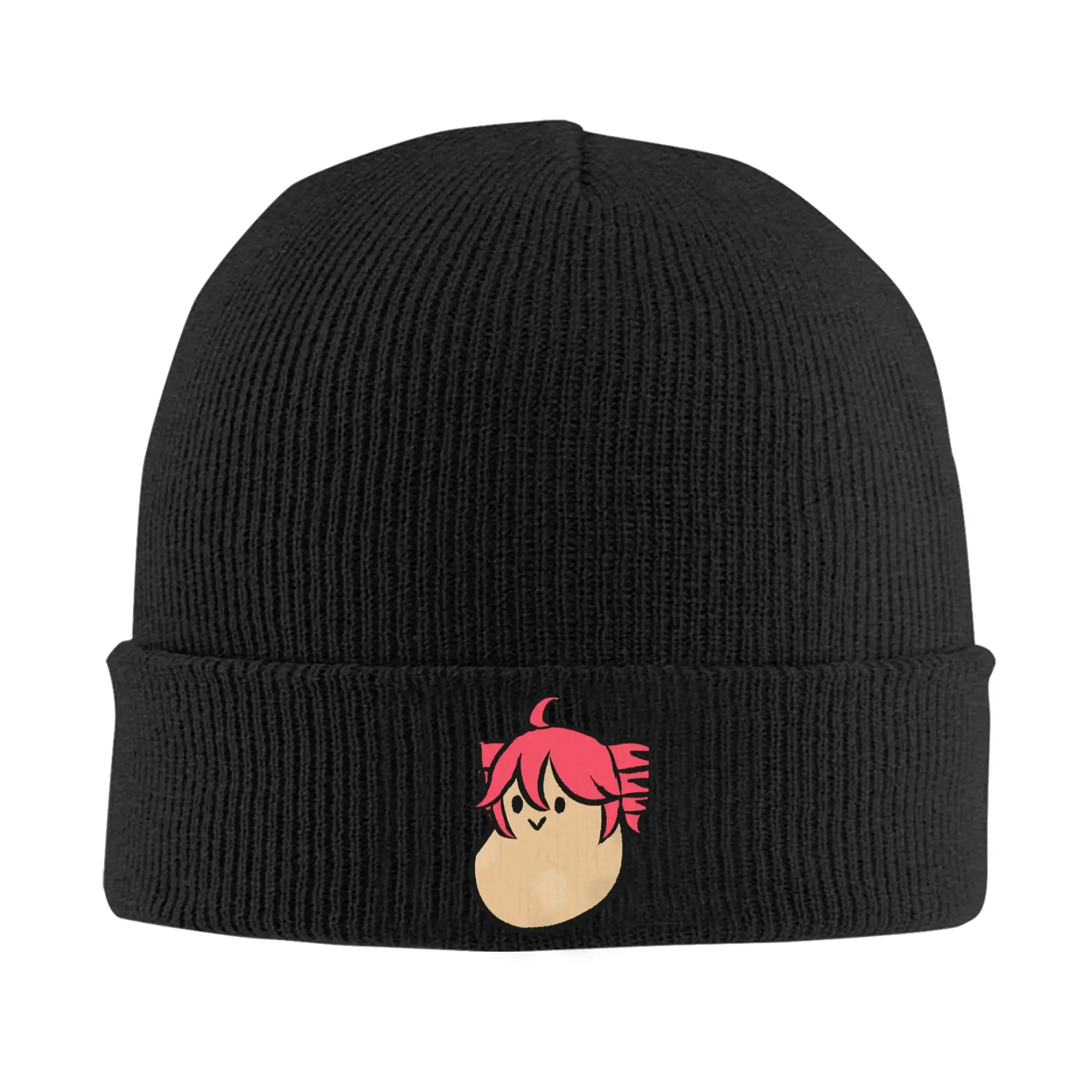 Poteto Creative Kasane Teto Expression Knitted Hat Autumn Winter Beanie Funny Potato Caps Female Male Acrylic Hip Hop Bonnet