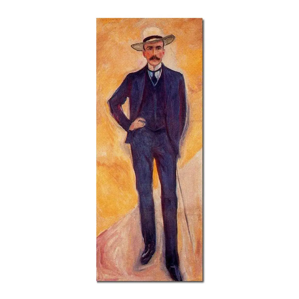 

Count Harry Kessler Edvard Munch painting for bedroom decoration High quality