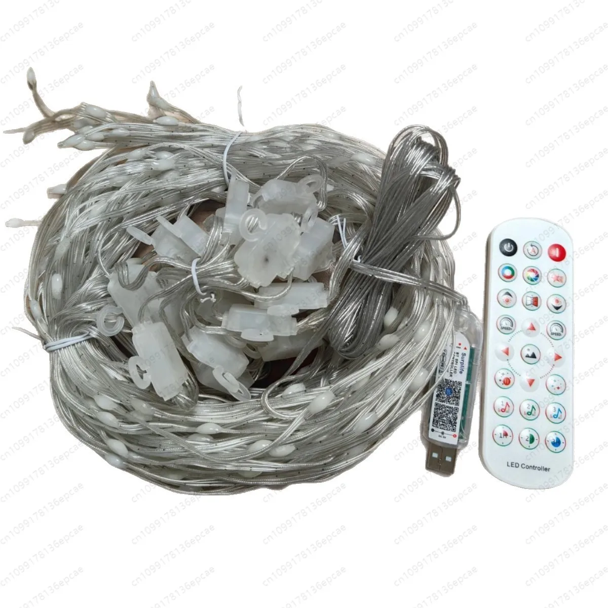 

Curtain Light Symphony Point Control Leather Line Light Programming Curtain Light String