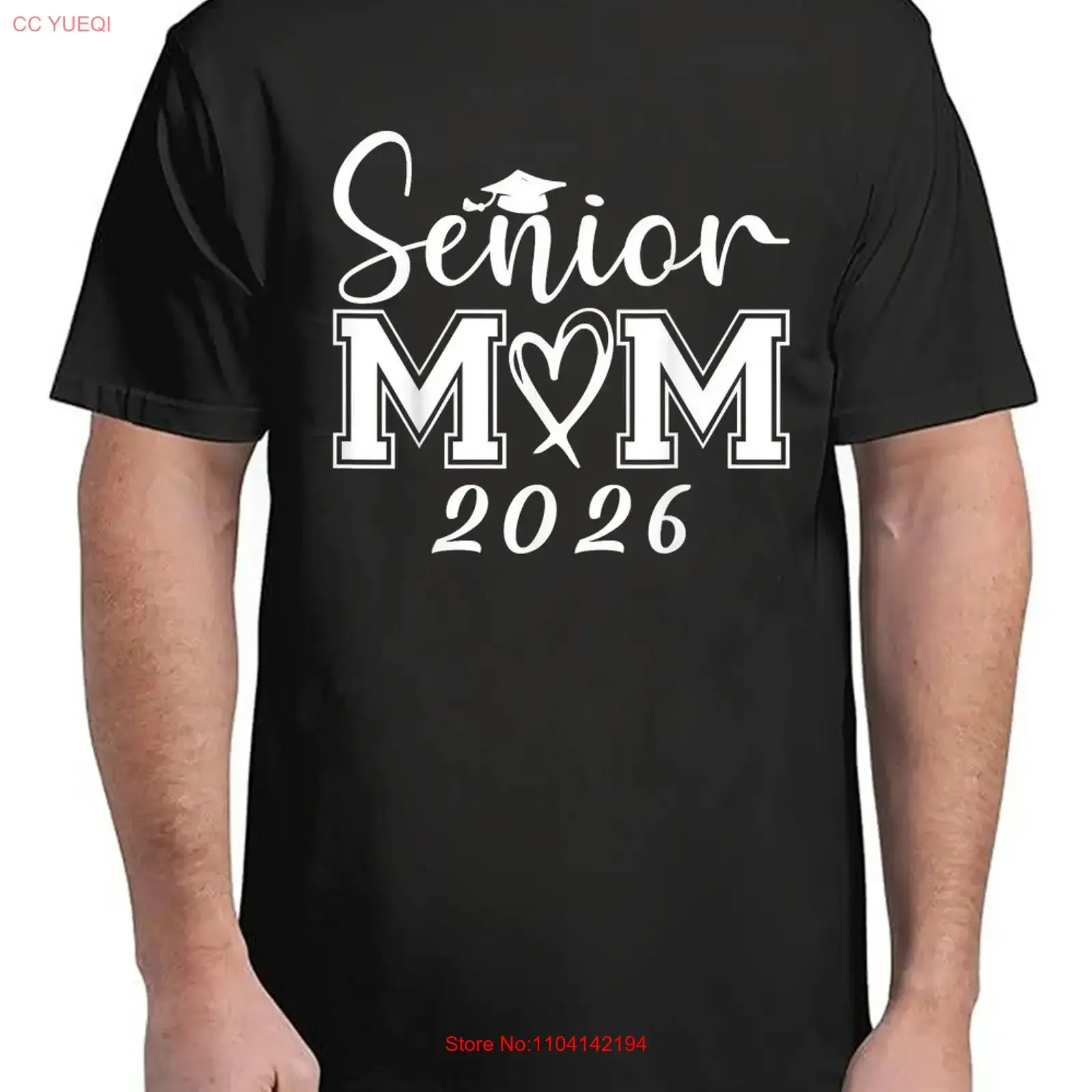 Mom Senior 2026 Proud Of A Class Graduate Mother Adult S 4XL T Shirt vintage Washed Slightly designer clothes Soft Stylish