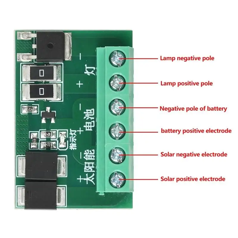 DC6-45V Solar Street Light Control Circuit Board Light Sensing LED Driver Board for Community Path Solar Lighting System