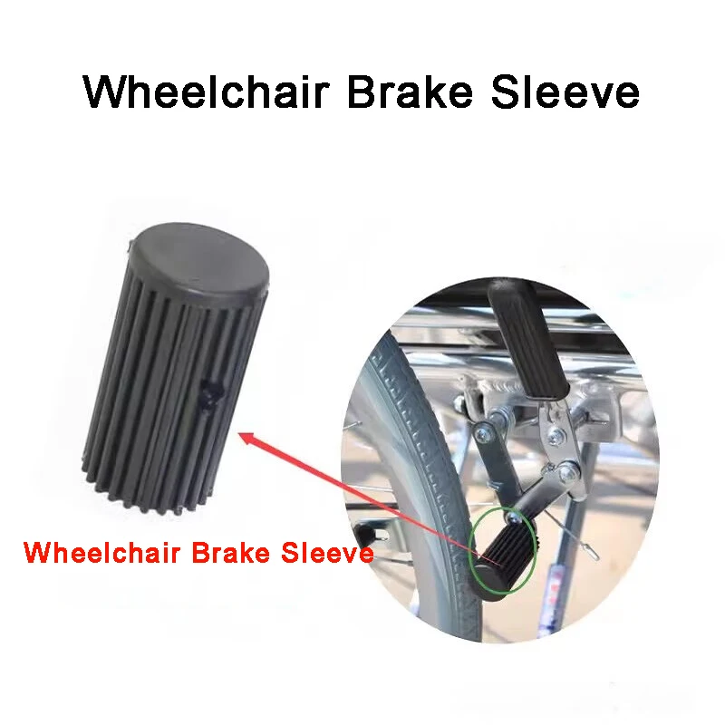 Wheelchair Accessories Wheelchair Brake Leather Cover Brake Pad Brake Rubber Cover Handbrake Handbrake Cover Universal