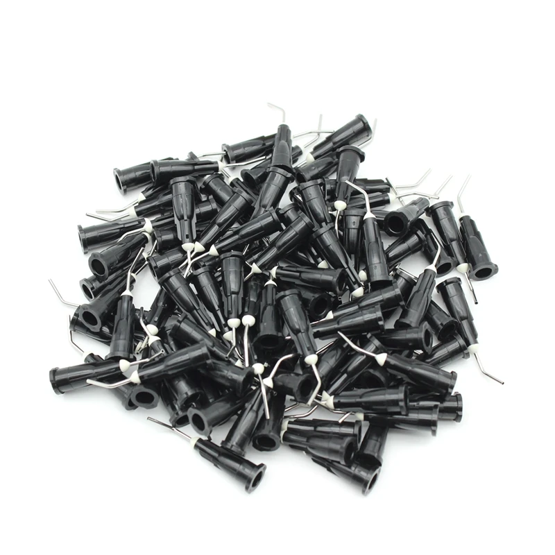 100pcs Needle Tips Dentistry Resin Acid Reagent Delievery Syringe Tip Dental Tooth Cleaning Oral Care Odontologia Probent