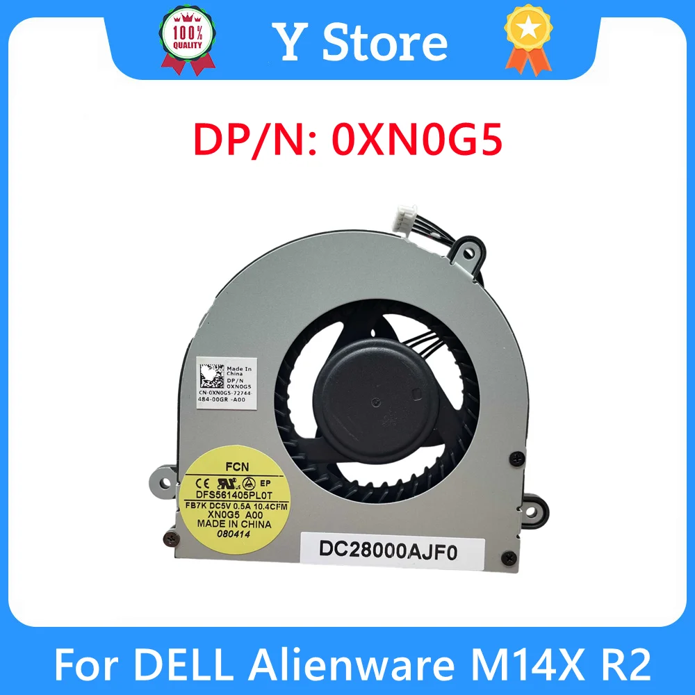 

Y Store 0XN0G5 New Original Laptop Heatsink For Dell Alienware M14X R2 Cooling Fan XN0G5 CN-0XN0G5
