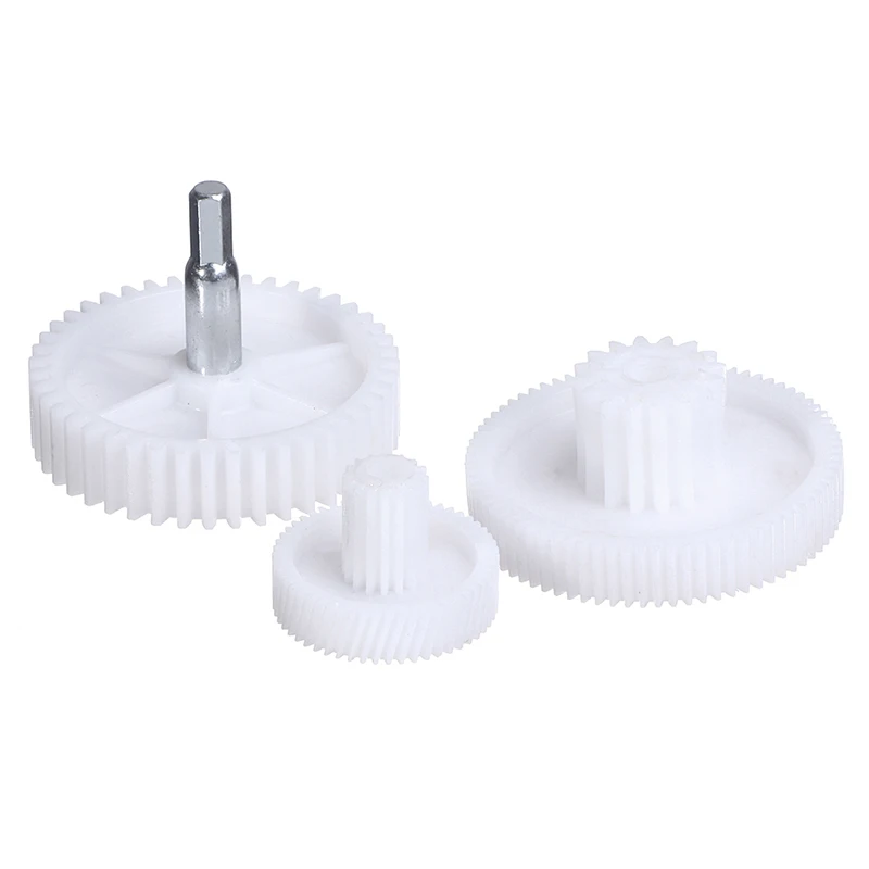 1PC 44/54/78 Teeth Plastic Meat Grinder Gear Replacement Gear For Household Meat Grinder Repair Part Size S/M/L White