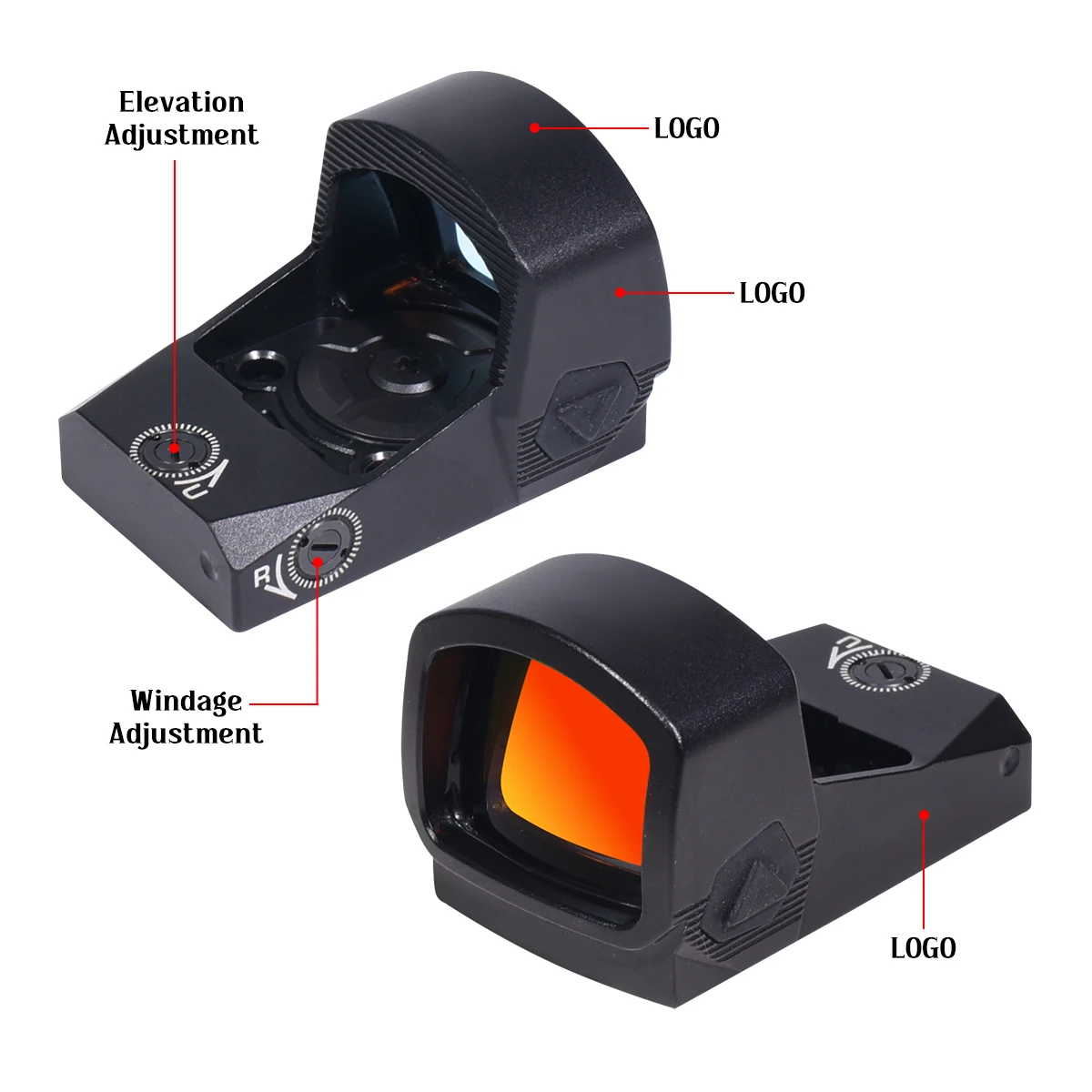 التكتيكية الساخن البائع ريد دوت البصر كومبو المدمجة منعكس 3 MOA 6MOA الصيد البصرية منعكس البصر مسدس نطاق مع الشعار الأصلي #4
