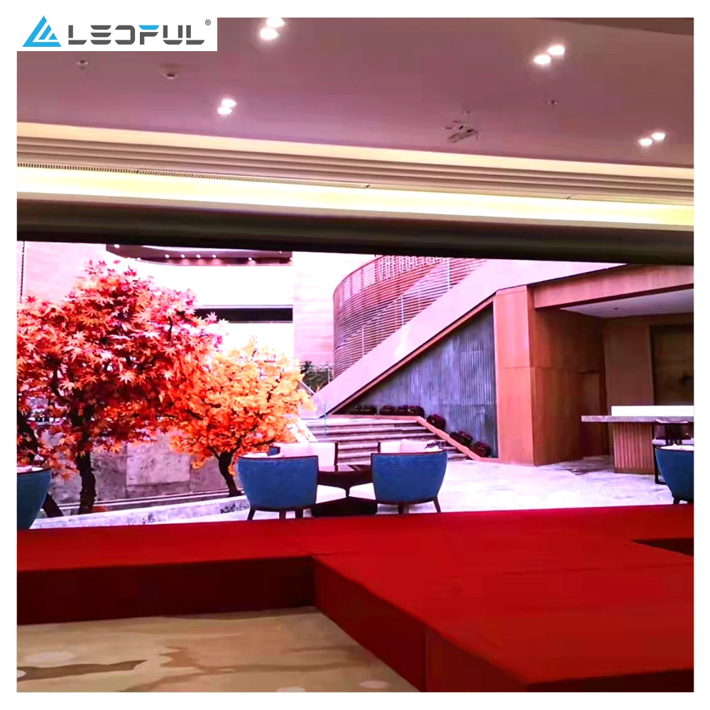 Tela LED grande interna colorida Uhd P1.2 P1.5 P1.6 P1.8 P3 P2.5 P4 P5 Parede de vídeo com display LED