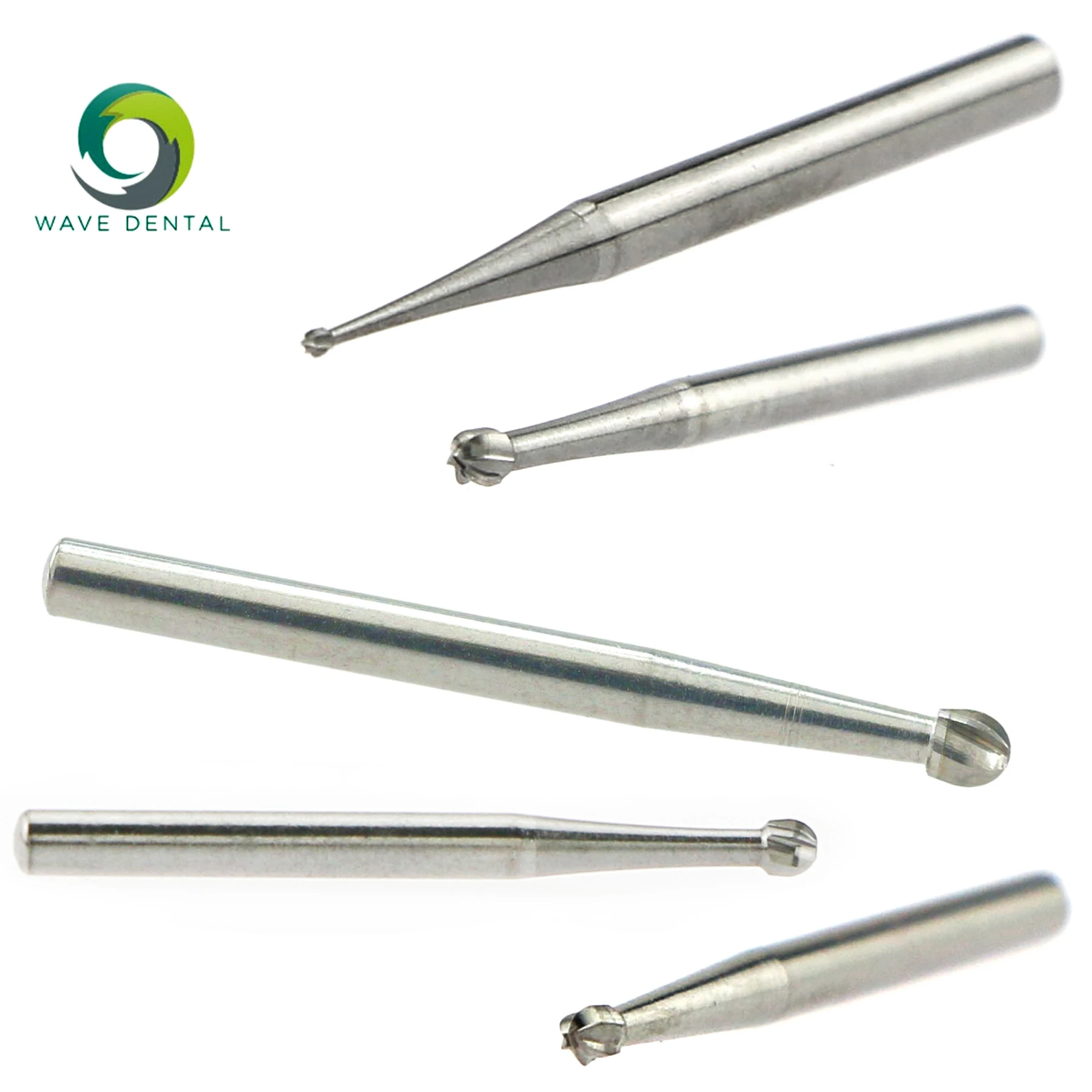 FG Burs Wave Dental for High Speed Handpieces Round strawberries Tungsten Carbide Bur 19mm PRIMA 5pcs