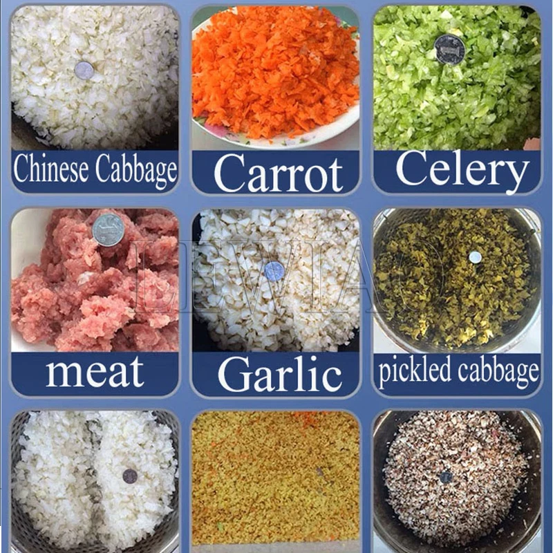 Cortador de legumes comercial elétrico moedor de frutas e legumes picados torcidos bolinhos de legumes recheio de pão