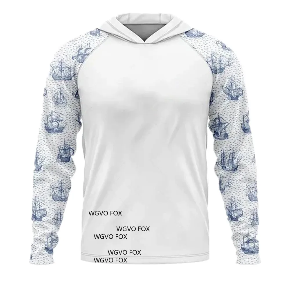 Quick Dry Fishing Shirt for Men Long Sleeve Summer Breathable Outdoor Sports Shirt with UV Protection