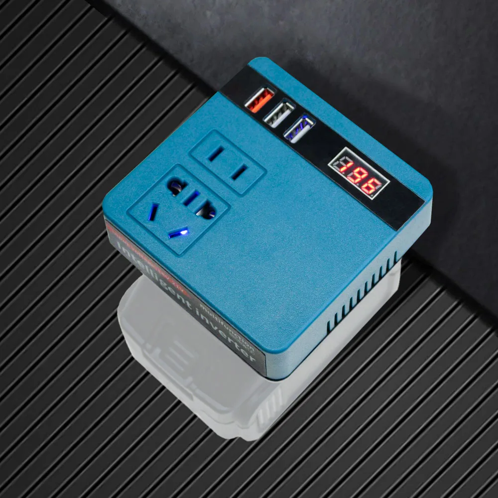 120W Lithium Battery Inverter Electric Tool DC 18-21V To AC 220V Outdoor Work Inverter DC To AC Inverter For Makita 18V Battery