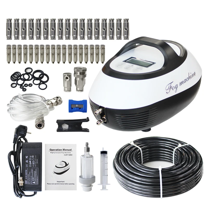 

popular 0.5L/min 120W white ss cover water cooling misting fog machine for cooling system