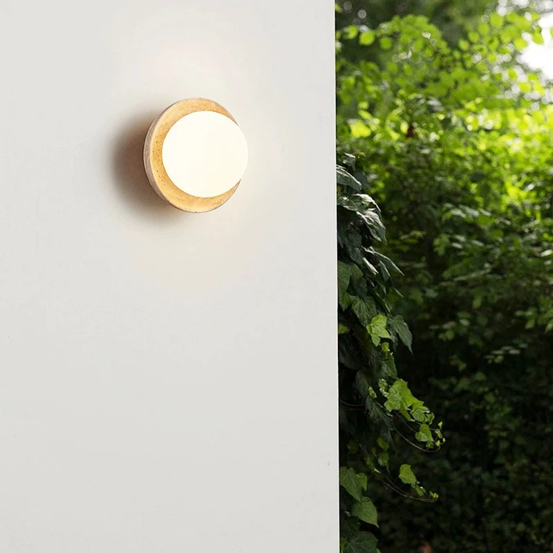 Imagem -04 - Impermeável Led Wall Lamp Jardim Luz Sone Natureza Varanda Atmosfera Exterior Decoração Retro Luminária Ip65