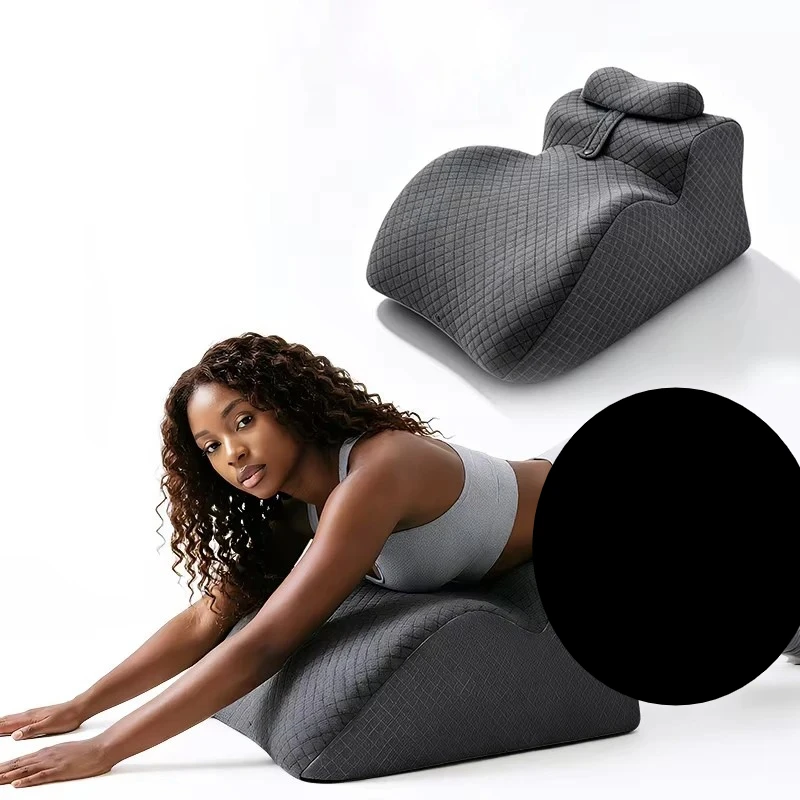 

Ergonomic High-Density Memory Foam Pillow for Adults Cushion Wedge Bed Triangle Nursing Hotels