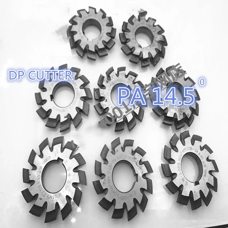 English milling cutter, gear milling cutter, DP milling cutter, DP4 6 8 10 12 14 16 20, pressure angle 14.5 degrees NO.1-NO.8