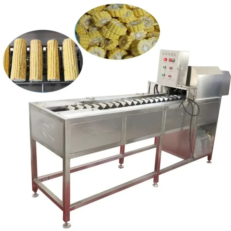 High-efficiency automatic stainless steel vegetable corncob, vacuum cutting machine