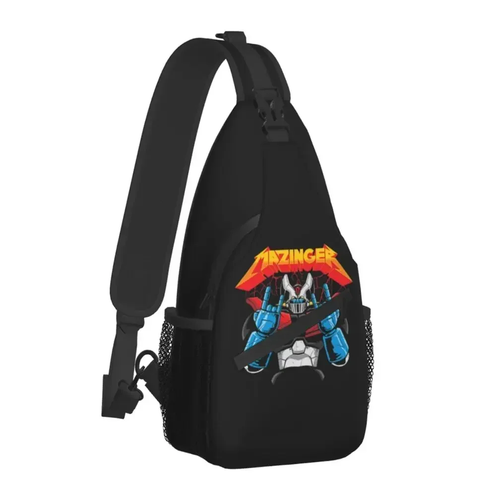 

Customized Mazinger Z Sling Bags Men Cool UFO Robot Anime Shoulder Chest Crossbody Backpack Cycling Camping Daypack
