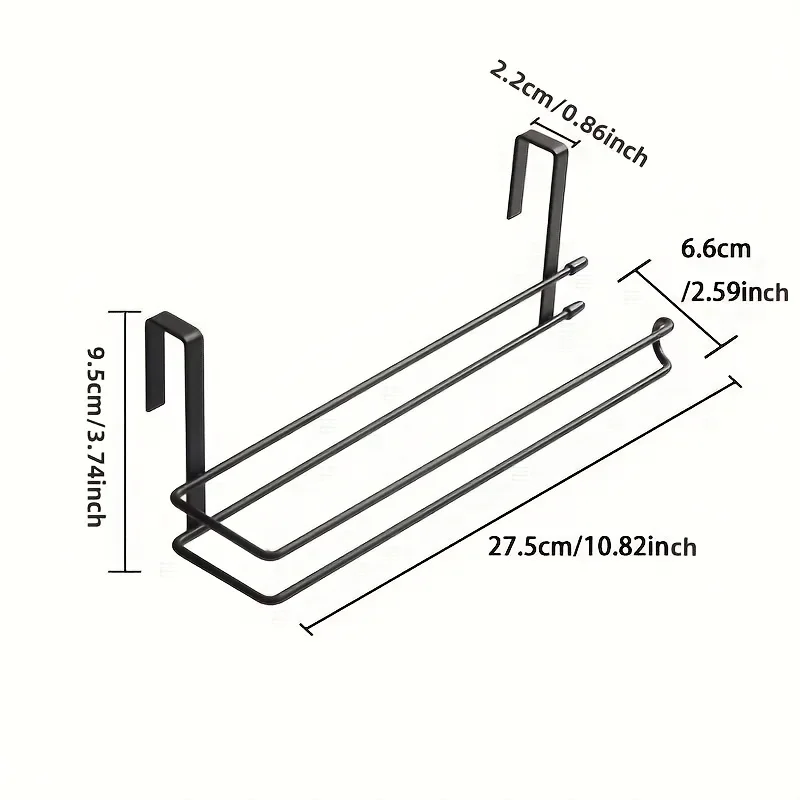 حامل مناديل غير مثقوب، تصميم مثبت على الحائط لتوفير المساحة. مناسبة للمطابخ والحمامات، طراز حديث وبسيط #6
