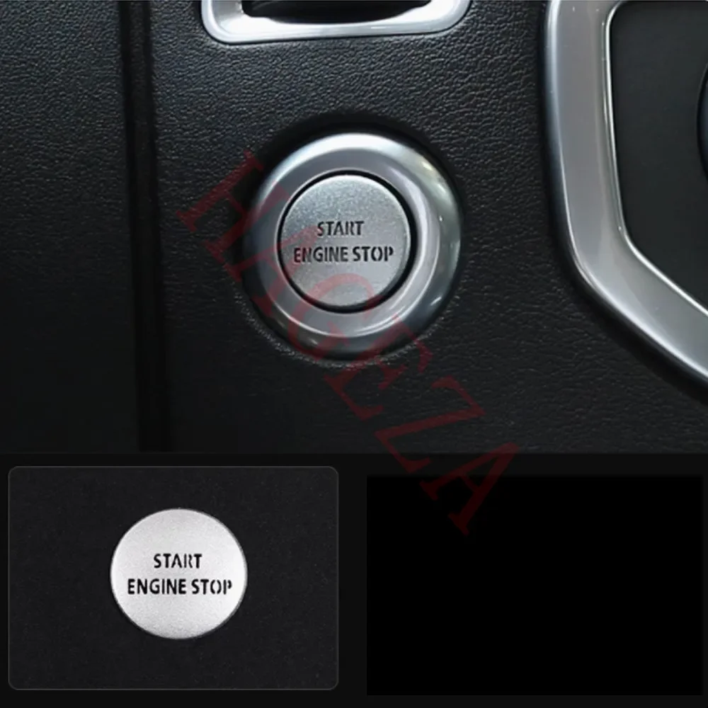 Alloy Auto Inner Engine Start Stop Button Decorative Cover Trim Fit for Land Rover Discovery 4 2010-2016 Car Refit Accessories